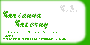 marianna materny business card